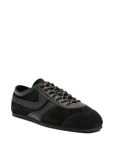 Dries Van Noten Suede Sneakers Shoes In Black