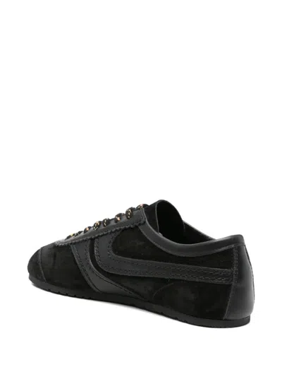 Dries Van Noten Suede Sneakers Shoes In Black