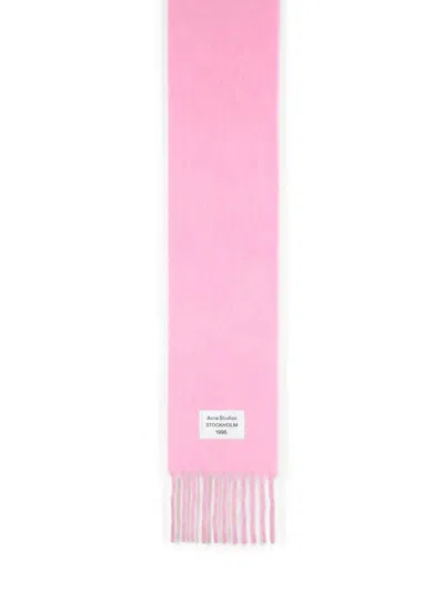 Acne Studios Pink Alpaca And Wool Blend Scarf Women In Pink