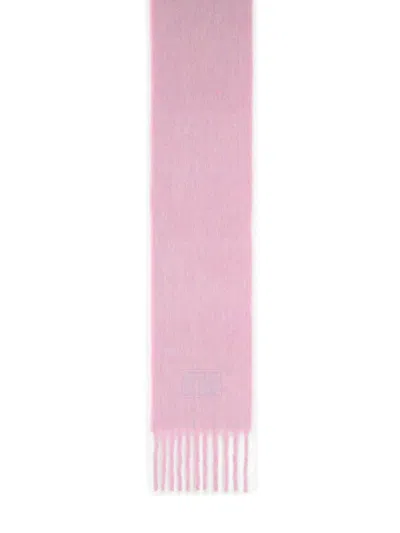 Acne Studios Pink Alpaca And Wool Blend Scarf Women In Pink