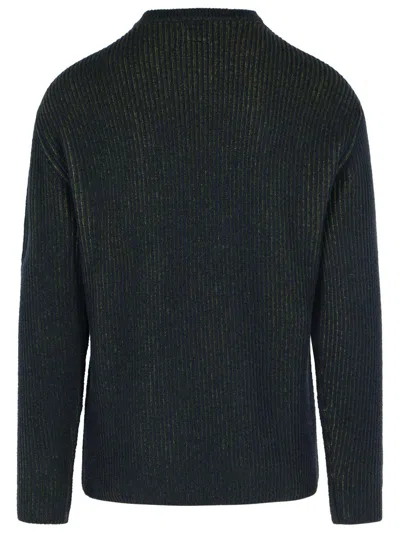 C.p. Company Wool Blend Sweater Arm Pocket In Green