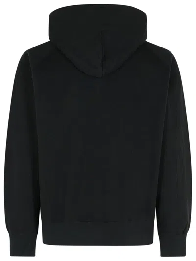 Sacai X Carhartt Wip Logo Patch Hooded Sweatshirt In Black