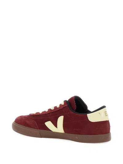 Veja Panenka Suede Leather Sneaker In Grenat Sun Bark In Red