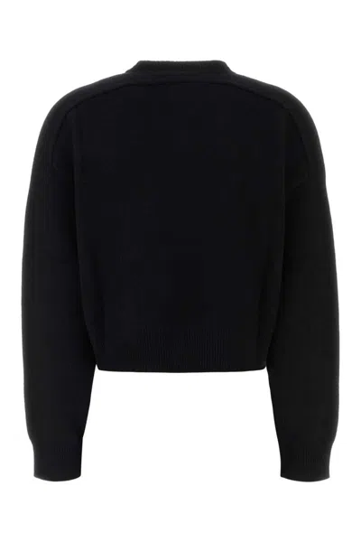 Loulou Studio Black Cashmere Anzor Oversize Sweater In Black