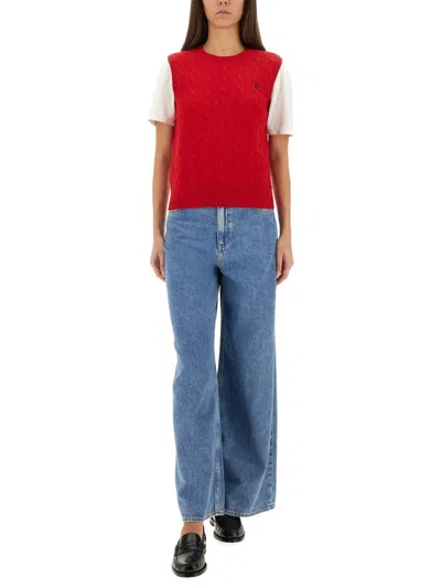 Polo Ralph Lauren Cable-knit Vest In White