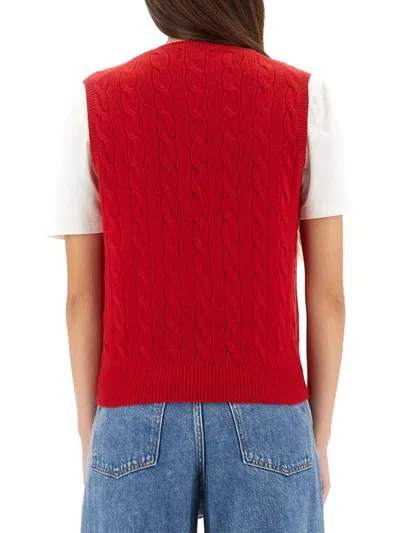 Polo Ralph Lauren Cable-knit Vest In White