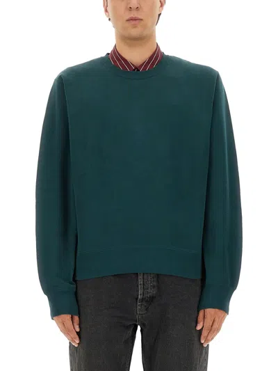Saint Laurent Cassandre Sweatshirt In Green