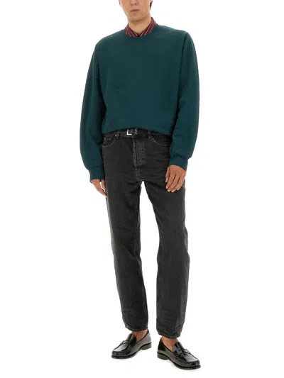 Saint Laurent Cassandre Sweatshirt In Green
