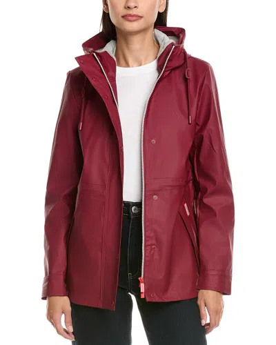 Hunter Abbey Rain Jacket In Red