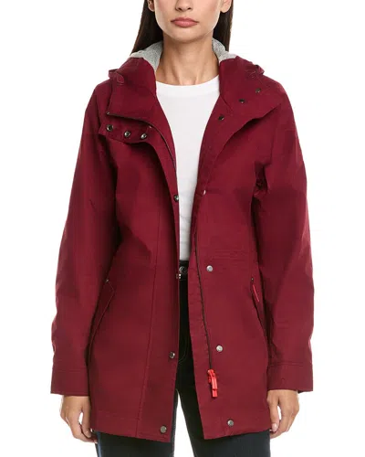 Hunter Abbey Rain Jacket In Red