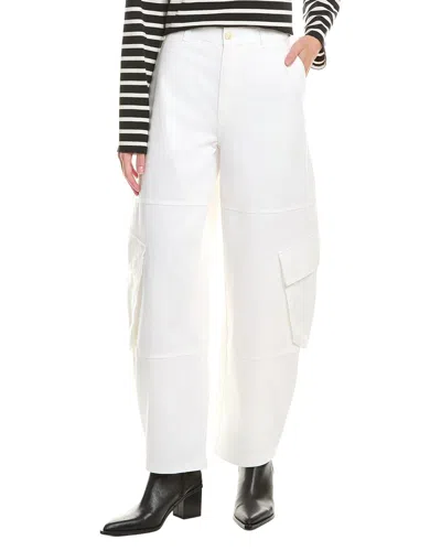 Frame Denim The Bubble Cargo Pant In White