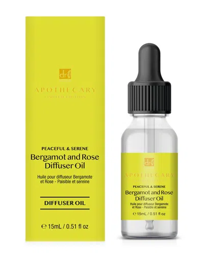 Dr. Botanicals Dr Botanicals 1oz Peaceful & Serene Bergamot & Rose Diffuser Oil In Transparent