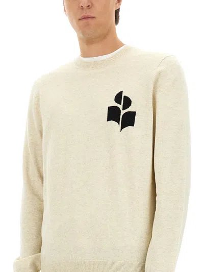 Isabel Marant Jersey With Logo In Neutral