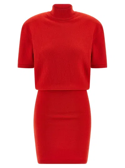 Jacquemus La Robe Maille Castagna Dress In Red