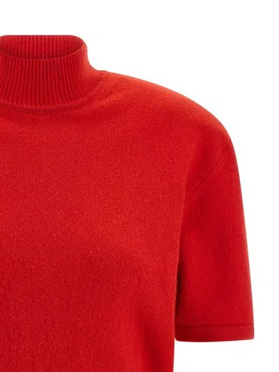 Jacquemus La Robe Maille Castagna Dress In Red