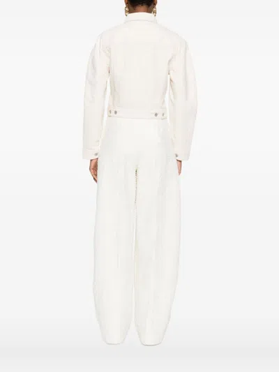 Jacquemus Women La Veste De-nimes Denim Jacket In White