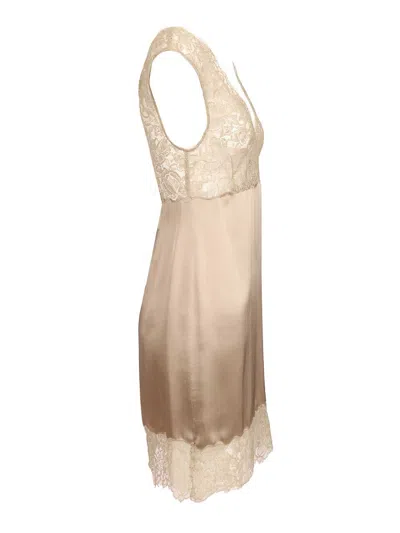 Stella Maxwell X Marella Lace Insert Dress Dresses Grey In Neutral