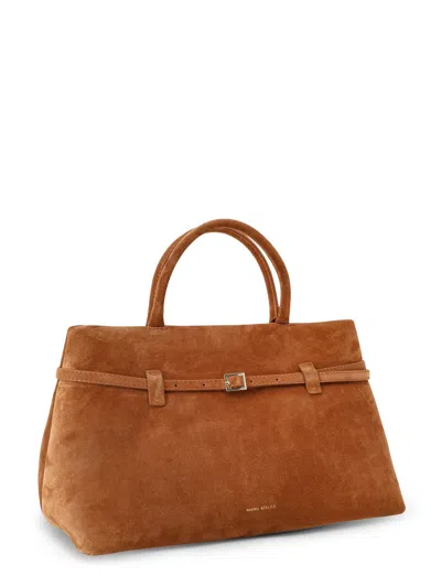 Manu Atelier Le Cambon 35 Suede Shoulder Bag