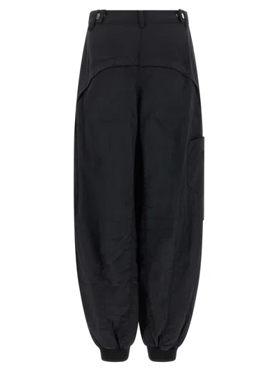 Jacquemus Le Cargo Ovalo Pants Black In Black