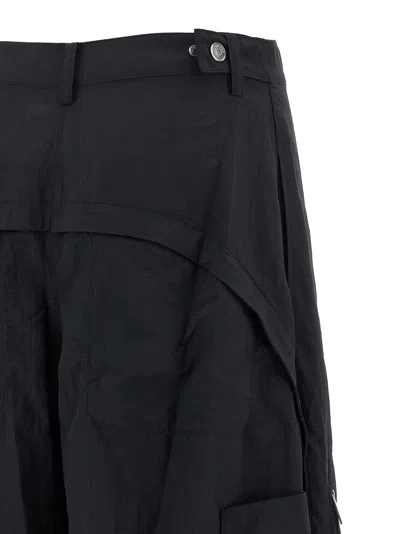 Jacquemus Le Cargo Ovalo Pants Black In Black