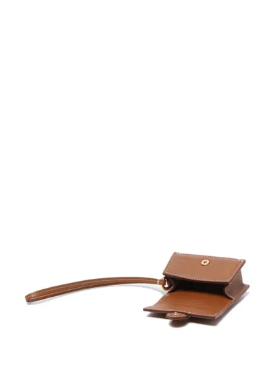 Jacquemus Baby Carrier Flap Calfskin Stitching Gold