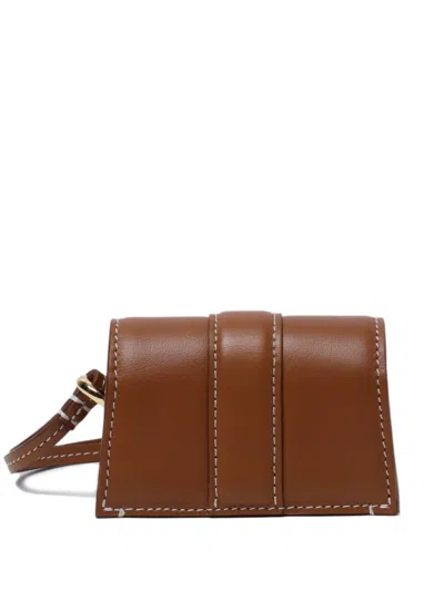Jacquemus Baby Carrier Flap Calfskin Stitching Gold