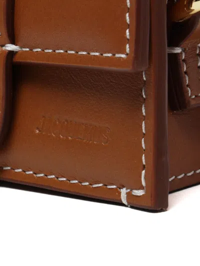 Jacquemus Baby Carrier Flap Calfskin Stitching Gold