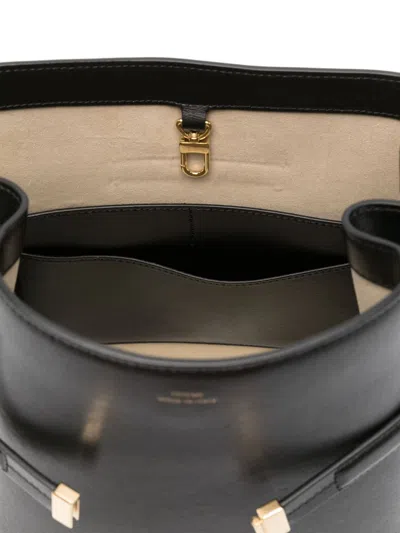 Totême Leather Belted Bucket Bag