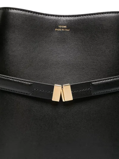 Totême Leather Belted Bucket Bag