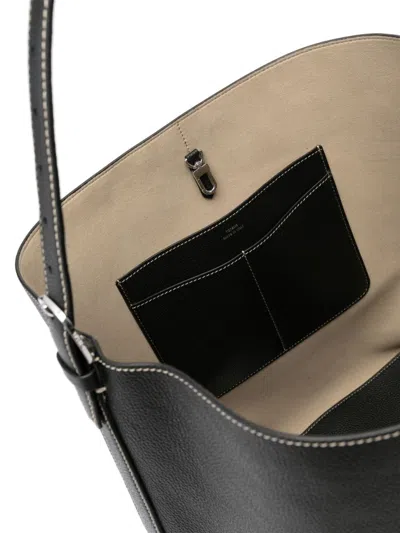 Totême Leather Beltet Tote Bag