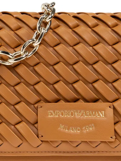 Emporio Armani Exclusive Leather Wallet On Chain