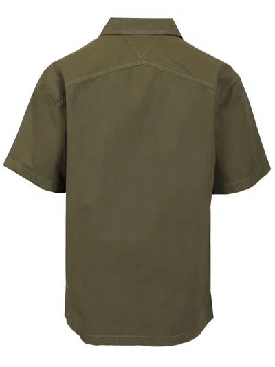 Bottega Veneta Lightweight Cotton Twill Shirt In Green