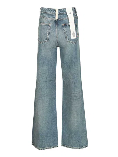 Amish Linda Woman  Recycled Denim Dust Jeans Blue In Blue
