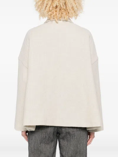 Apuntob Patch-pocket Button-front Jacket In Neutral