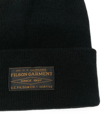 Filson Ballard Watch Beanie Hat In Black