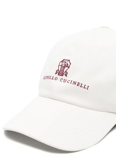 Brunello Cucinelli Logo Cotton Baseball Cap