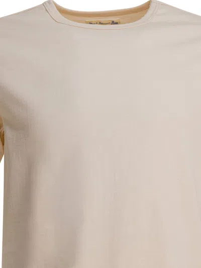 Merz B Schwanen Loopwheeled T-shirts Beige In Neutral