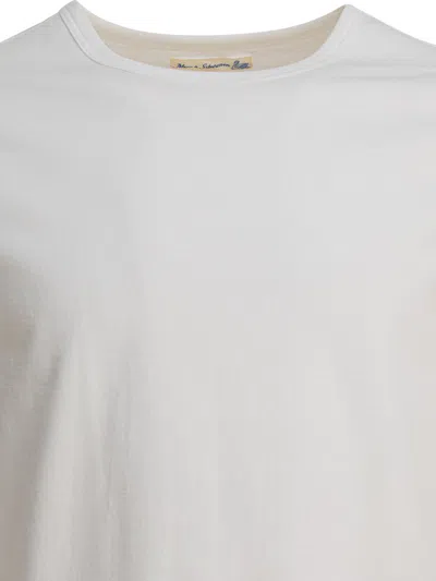 Merz B Schwanen Short-sleeve Crew-neck T-shirt In White