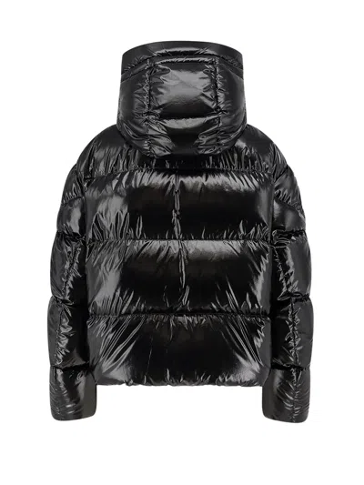 Moncler Genius Black Moncler X Ee72 By Edward Enninful Lothar Hooded Short Down Jacket In Black