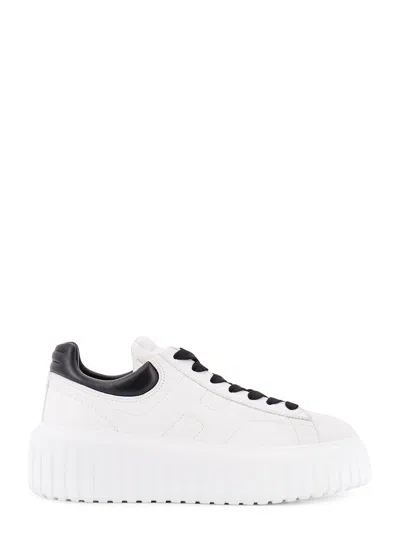 Hogan Low-top H-stripes Leather Sneakers In White