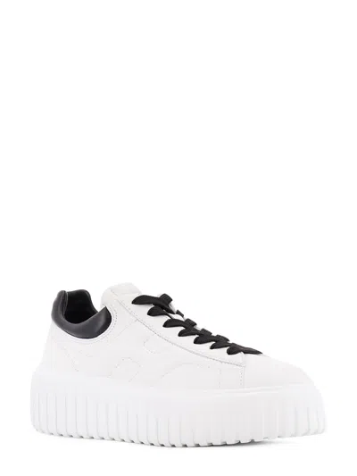 Hogan Low-top H-stripes Leather Sneakers In White