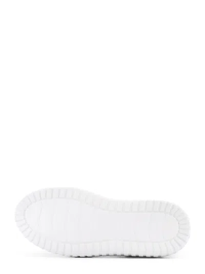 Hogan Low-top H-stripes Leather Sneakers In White