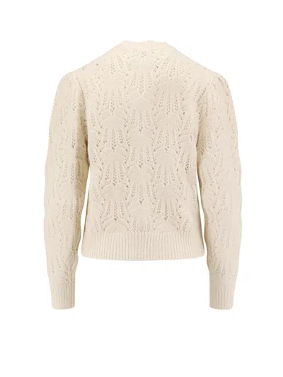 Isabel Marant Étoile Isabel Marant Etoile Lace-knit Cardigan With Button Details In Neutral