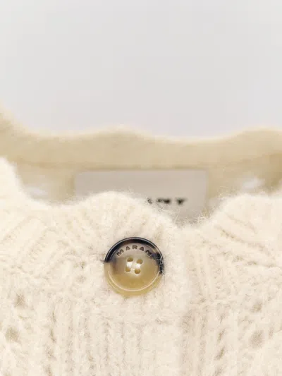 Isabel Marant Étoile Isabel Marant Etoile Lace-knit Cardigan With Button Details In Neutral