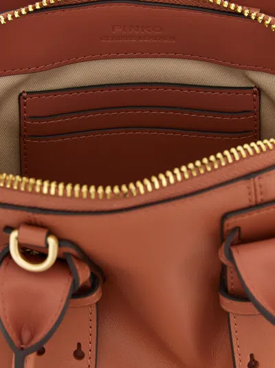 Pinko 'mini Escape' Handbag In Brown