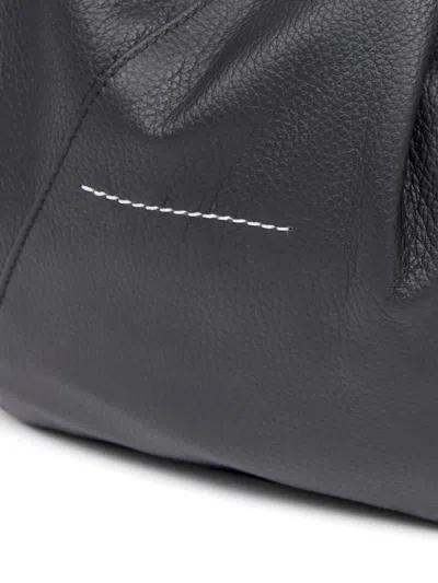 Mm6 Maison Margiela Borsa Giapponese Drappeggiata Mini In Black