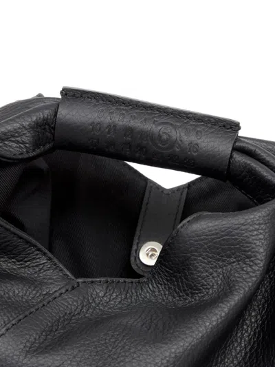 Mm6 Maison Margiela Borsa Giapponese Drappeggiata Mini In Black
