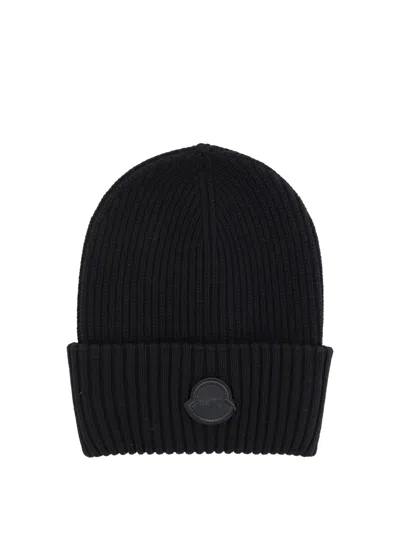 Moncler Genius Moncler 4 Edward Enninful Ee72 Responsible Virgin Wool Hat In Black
