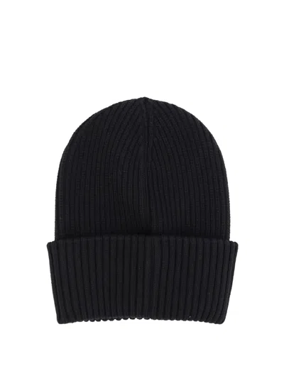 Moncler Genius Moncler 4 Edward Enninful Ee72 Responsible Virgin Wool Hat In Black