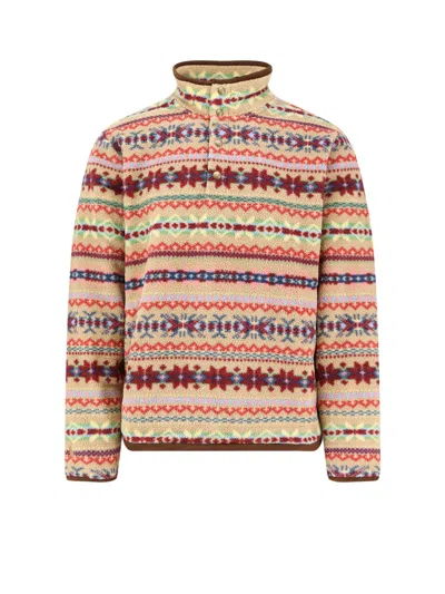Polo Ralph Lauren Recycled Material Sweatshirt Featuring Adjustable Bottom In Multi